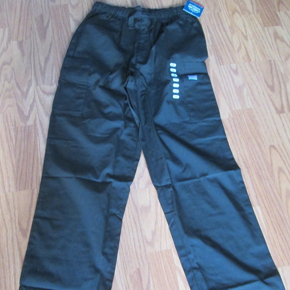 4 Pair of Men's Authentic Scrubs Cherokee Workwear Black Size M NWT